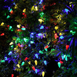 7M Solar Strawberry String Lights Waterproof Christmas LED Holiday Decor - Multicolor