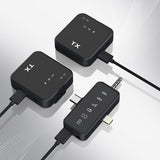 3-in-1 Wireless Lavalier Microphone 2.4G Plug and Play Mini Microphone for Recording Interview Vlogs