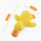 Stuffed Yellow Duck Toy for Pet Dog Calming Chew Toys Teeth Cleaning Toy