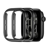 2 PCS Case and Screen Protector Set for Apple Watch Series 12 Black