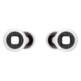 Pair of Reusable Soft Silicone Ear Plugs  Noise Cancelling Sleep Travel Earplugs White