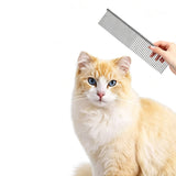 3PCS Double Sided Stainless Steel Dematting Grooming Comb for Dogs and Cats