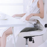 Women's Donut Seat Cushion Thick Memory Foam Hemorrhoid Pillow for Office Home Chairs White