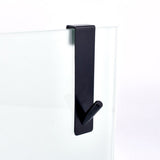 Shower Hooks Bathroom Glass Door Towel Hanger Stainless Steel Hook Black