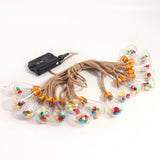 8M Solar String Lights Outdoor Vintage Rope Hemp Patio Bulb Lights for Christmas Garden Fence Balcony Style 2