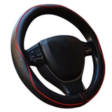 Breathable Microfiber Leather Steering Wheel Cover Style 1