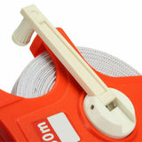 Fibreglass Tape Measure Open Reel Measuring Tape with Hand Crank Long Distance Metric Measuring Tool