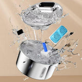 3.2L Automatic Wireless Pet Water Fountain Motion Sensor Water Dispenser with 3 Modes for Cat Small Dogs Style 2