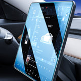 Clear Tempered Glass Screen Anti Fingerprint Protector Compatible with Tesla Model 3 Model Y