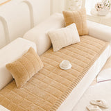 Non Slip Corduroy Pet Sofa Cover Plush Couch Protector Furniture Cover Khaki