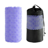 Non Slip Yoga Mat Towel Microfiber Mat Sized Yoga Towel for Hot Yoga Purple