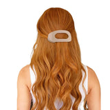 4-Piece Flat Hair Claw Clips Set for Women Strong Hold Hair Styling Accessories Oval Hair Clip