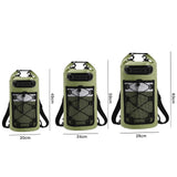 Roll-Top Backpack Dry Bag with Handle for Fishing Boating and Camping Green