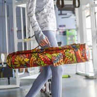 Yoga Mat Storage Bag Zipper Travel Yoga Mat Carrier Bag for Class Workout Park Style 3