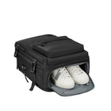 Expandable Travel Backpack Large Water-Resistant Carry on Backpack with Shoe Compartment Black