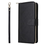 Leather Wallet Flip Case Compatible With Samsung S26 Series Black