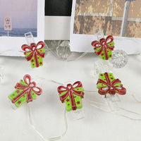 1.1M Christmas Photo Clip Light 10LEDs Fairy String Lights Wall Hanging Pictures Bedroom Wedding Decor Gift Box Style
