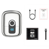 Electric Razor for Men Mini Electric Shavers with LED Display Sliver