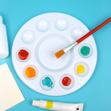 22PCS 10 Well Plastic Paint Palette for Acrylic Watercolor Art Painting Supplies