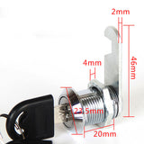 4 Pcs Cam Lock with Keys Door Barrel Drawer Cabinet Mail Box Cupboard Locker