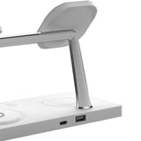 7-in-1 Wireless Charger Dock Station – With Night Light and USB Output White