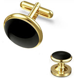 8 Pcs Men Cufflink Shirt Stud Set Tuxedo for Wedding Party Wear Style 2