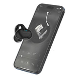 MG8 Wireless Bluetooth 5.2 Single Earphone Ear-clip Headphones TWS Sports Earbuds with Charging Case Black