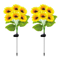 2PCS Solar Sunflower Lights – Waterproof Outdoor Garden & Patio Decor