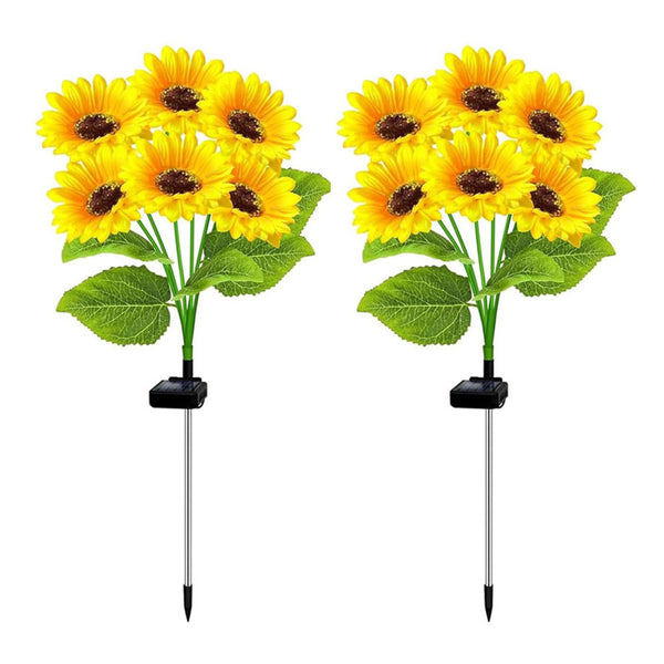 2PCS Solar Sunflower Lights – Waterproof Outdoor Garden & Patio Decor