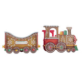 Santa Gift Train Christmas Cardboard Gift Box – Present Holder Home Decoration Style 2