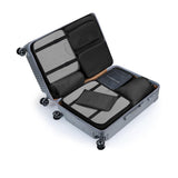 Set of 8Pcs Travel Packing Cubes Luggage Organizers for Suitcase Packing Bags Black
