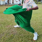 Granny Pants Yard Game Set with Giant Elastic Pants for Adult Outdoor Fun Green