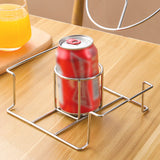 Beer Can Chicken Holder Stainless Steel Stand with Handle for Grill & Smoker Style 2