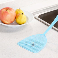 12 Pcs Plastic Fly Swatter Manual Reusable Swat Pest Control with Long Handle