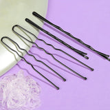 U Shaped Hair Clips Kit Hair Pin for Women Bobby Pins For Buns Black
