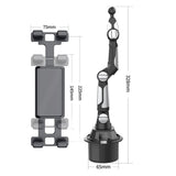 Adjustable Car Cup Holder Phone Mount Tablet Holder