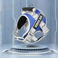 No Pull Pet Dog Harness Adjustable Dog Vest with Reflective Strip Dark Blue
