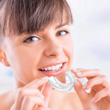 Mouth Guard Case with Mirror Retainer Case Night Guard Storage Box White