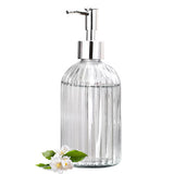 450ml Glass Soap Dispenser for Dish Soap Dispenser Bathroom Clear