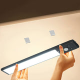 24 cm Rechargeable LED Motion Sensor Under Cabinet Light with Digital Display Timer