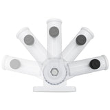 Wall Mounted Flag Bracket Adjustable for Garden Lights Poles Flags White