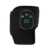 Electric Heated Ankle Wrap with Vibration Modes Rechargeable Warm Compress Support Black