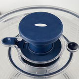 5L Vegetable and Fruit Dryer Multifunctional Salad Spinner Dark Blue