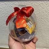 2Pcs Clear Funny Christmas Ornament Ball Hanging Decoration Home Office Party Supplies