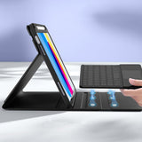 Keyboard Case with Touchpad and 7 Color Backlight Compatible With iPad 10th and 11th Gen Black