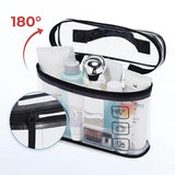 2Pcs Clear Toiletry Bag Waterproof Travel Makeup Organizer Carry-on Travel Accessories