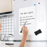Fridge Whiteboard Set Dry Erase Board with Pen Marker Eraser for Kitchen Home Memo Reminder