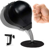 Desktop Punching Speed Ball with Clamp and Suction Cup Black
