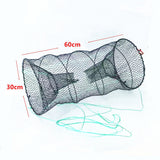 2PCS Fishing Bait Cage Trap Collapsible with Pull Rope for Pond Lake
