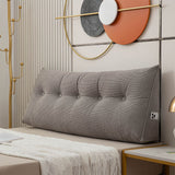 Headboard Pillow Triangle Pillows for Bed Sofa Dorm Room Grey